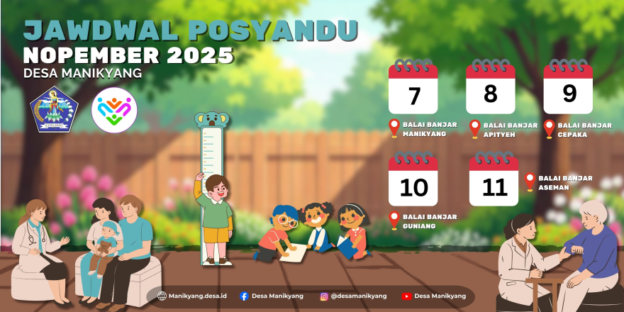 Posyandu Desa Manikyang Bulan Nopember 2025