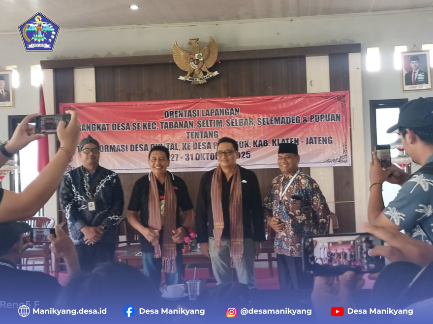Pemerintahan Desa Manikyang Hadiri Studi Tiru Transformasi Digital di Desa Ponggok, Klaten
